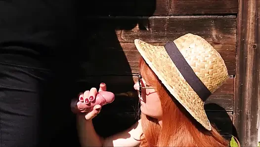 Outdoor Cumshot Compilation Cum in Mouth - Cum Swallowing - Facial
