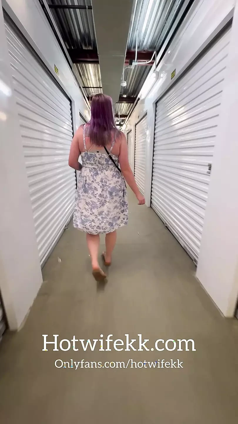 Having some sneaky public fun at a storage unit