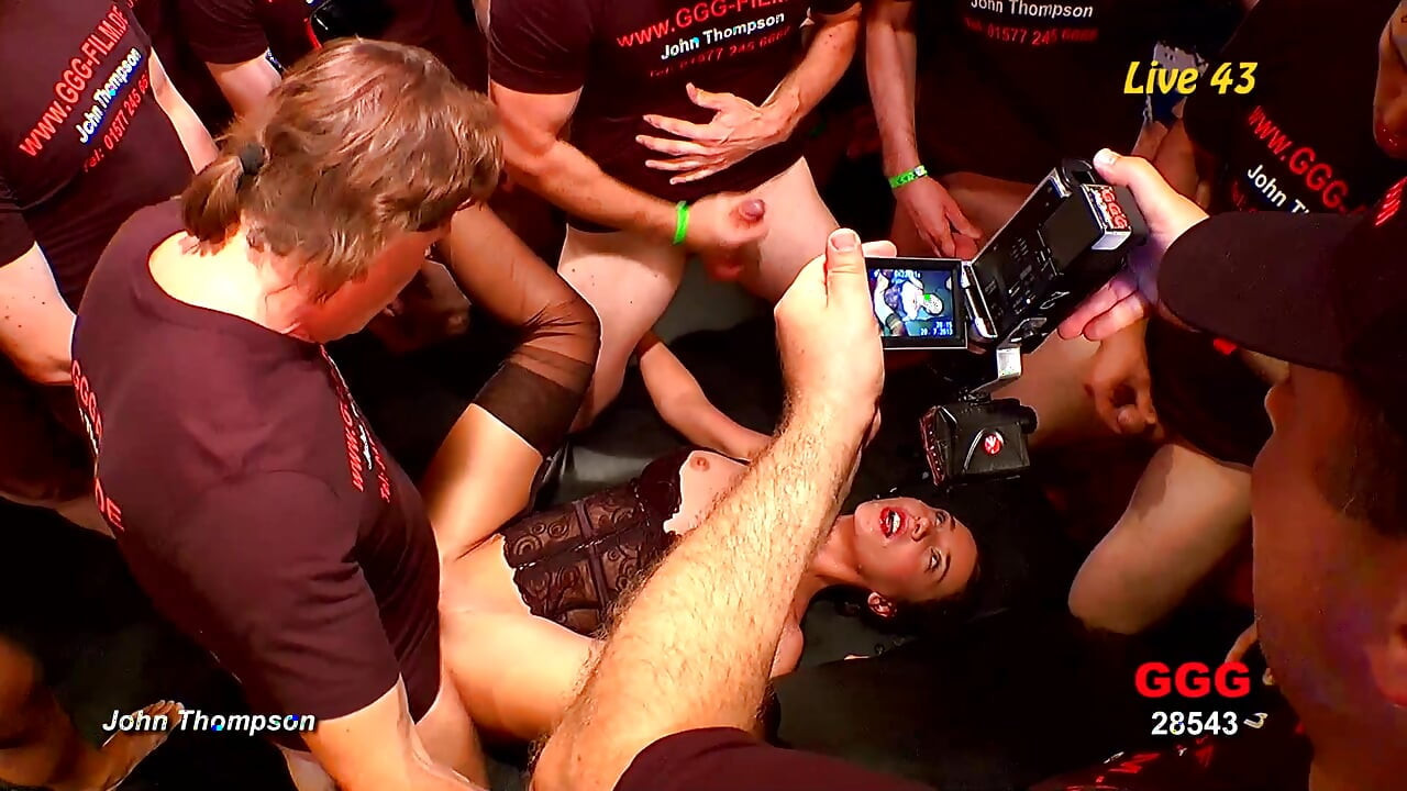 Pretty Teen Babe in Bukkake Gangbang Ggg John Thompson