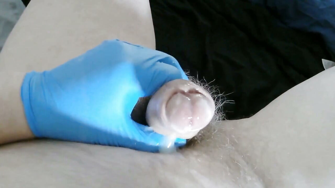 Latex Gloves and Lube Worked a Treat. Spunk, Wank, Toss, Jerk