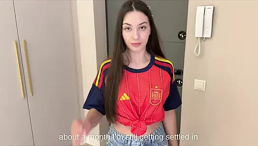 I Fucked and Creampied a Stranger Right Before the World Cup Football Match on the Coach!!