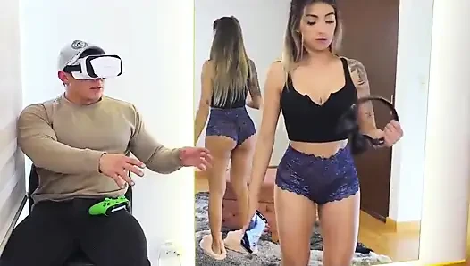 Cuckold! wenn der ehemann keine zeit für sie hat, kümmert sich der stiefbruder darum, sie zu ficken! Sperma in den mund!