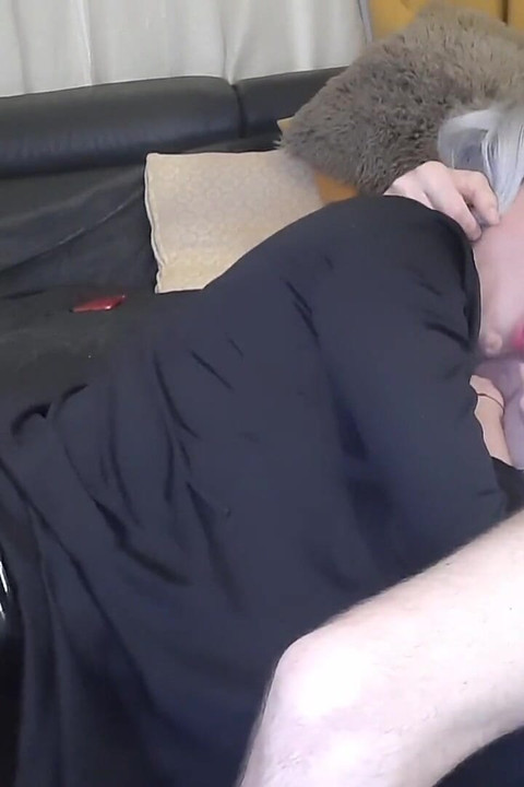 Skinny Whore Loves to Suck Big Cock