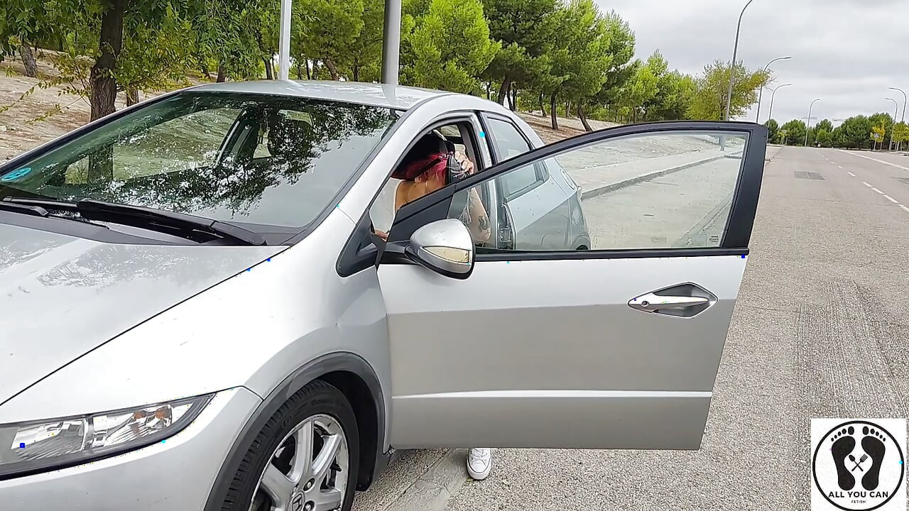 Desperate Woman in Trouble with Her Car Female Desperation
