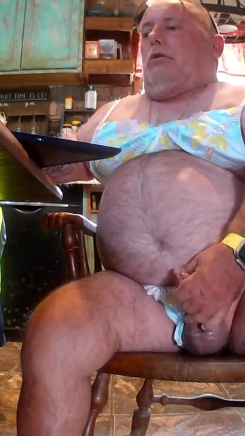 Unforgettable moment from "Mark Fletcher wearing bra n panty licking up my cum"