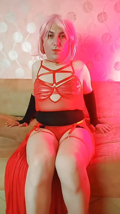 Red Club atuendo linda hermosa femboy