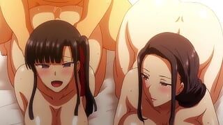 Hardcore-anime-sex teil 2, zwei milf und ein alter mann