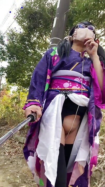 No. 104: the Phantom Kimono Beauty Appearing in the Winter Countryside: a Crossdresser Walks Through the Sunlit Glade Part 1