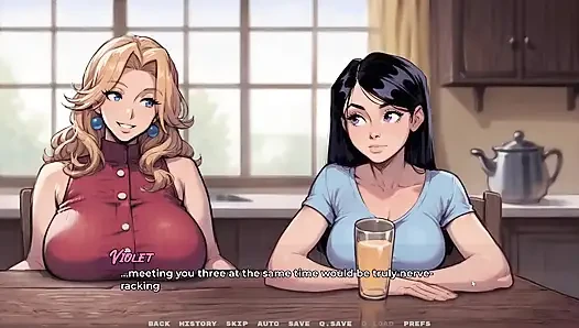 Meine neue Freundin Taboo Hentai-Spiel Folge 48 Überrascht von meinem Stiefvater in der Küche mit meiner Stiefmutter und meiner Freundin!