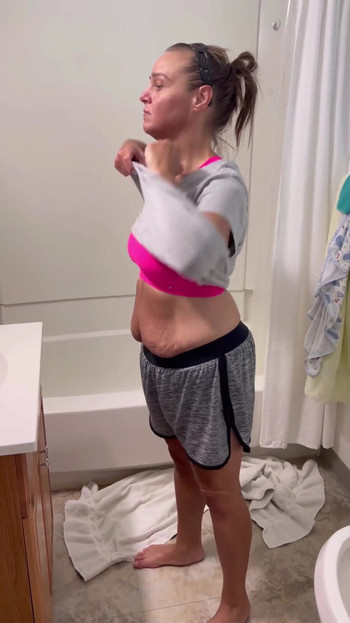 Me undressing after working out and spreading my ass