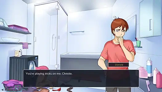 Christie terjebak di mesin cuci- gameplay adegan seks tante plaza christie bagian 1