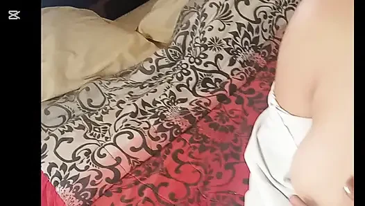Delicious tits smeared with whipped cream are about to be devoured by the perverted guy with the fucking hairstyle