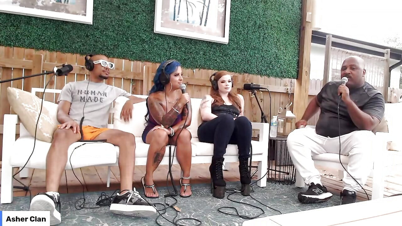 Livestream adulto apenas conversando com barbie espanhola, Dwayne Foxx, Mrflourish Podcast Ashergftv