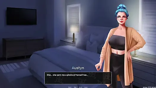 Austyn Sucking Futanari Step Mom Cock & Swallowing Cum and Taking Picture to Show His Trans Girlfriend