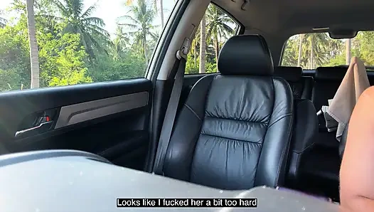 I hitchhike and fuck strangers. Face fucking, deep throat, huge cumshot