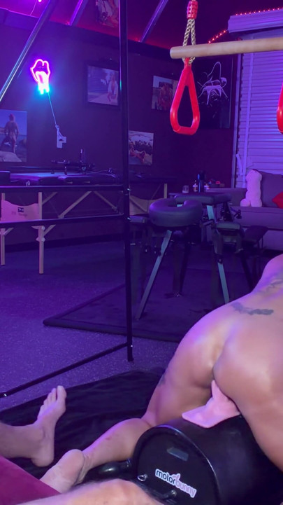Hot Blonde Rides her Motorbunnywhile Her Mna Watches | Clip 2