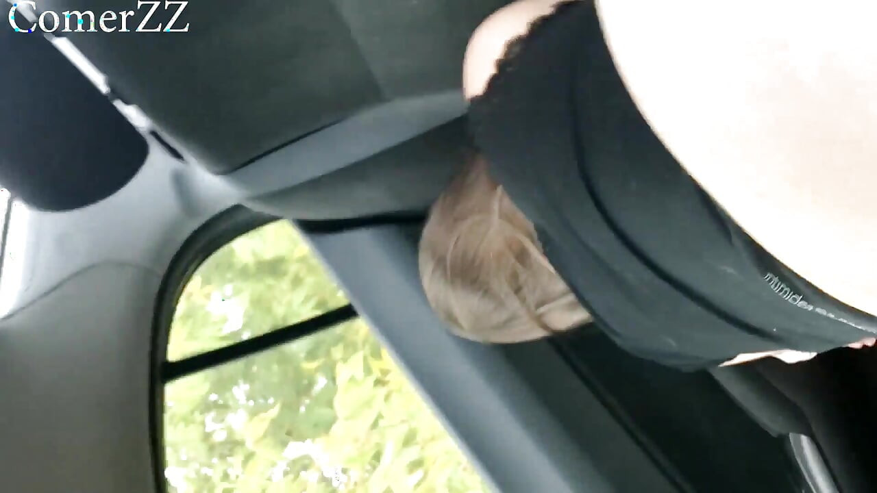 Young Ass in the Car Gets a Big Dick in Her Pussy and Ass
