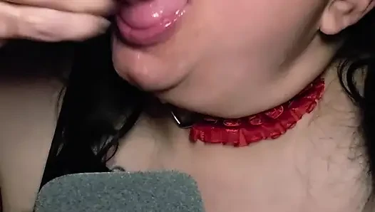 Rote heiße wassermelone ASmr