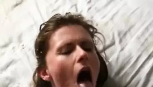 MILF loves cum facial after getting fucked hard