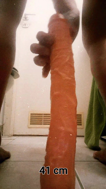 Long as a dick... 41cm dildo.