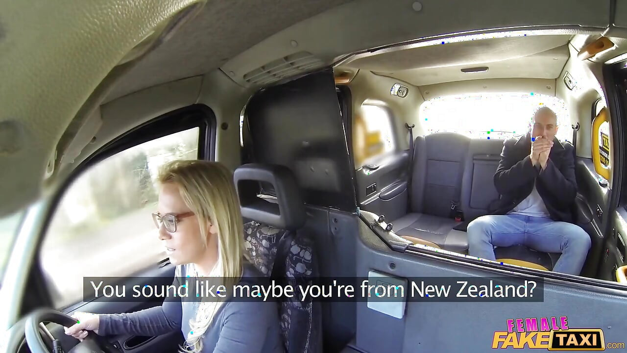 Female Fake Taxi - Ozzie Tourist Cums in Blondes Mouth