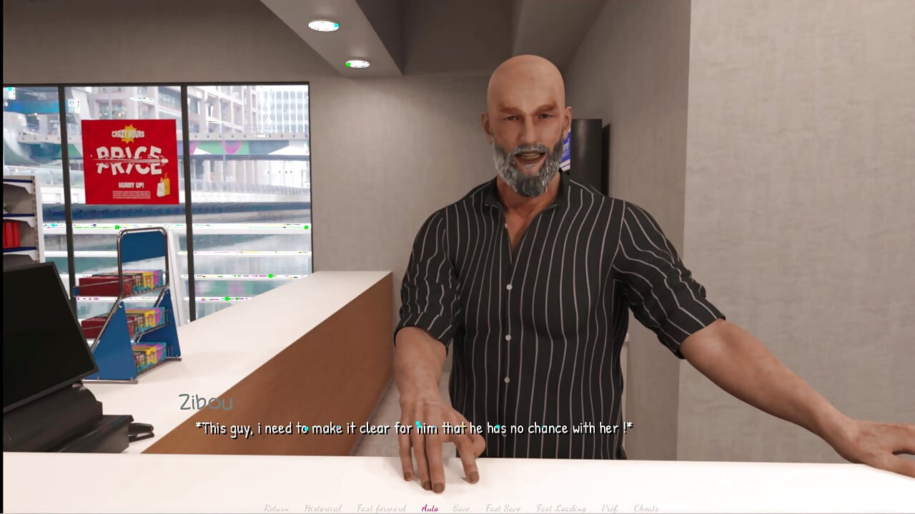 Metf #31:ラディアはカウンターの下で彼にフェラチオをし、口いっぱいに精液を浴びせた