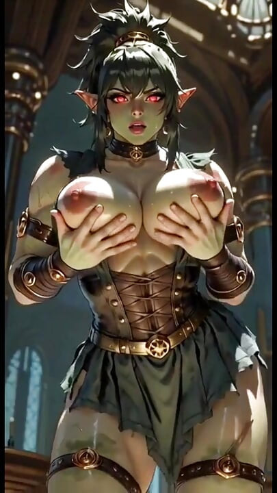 Just Some Female Orc Show Boobs, Ai Animation