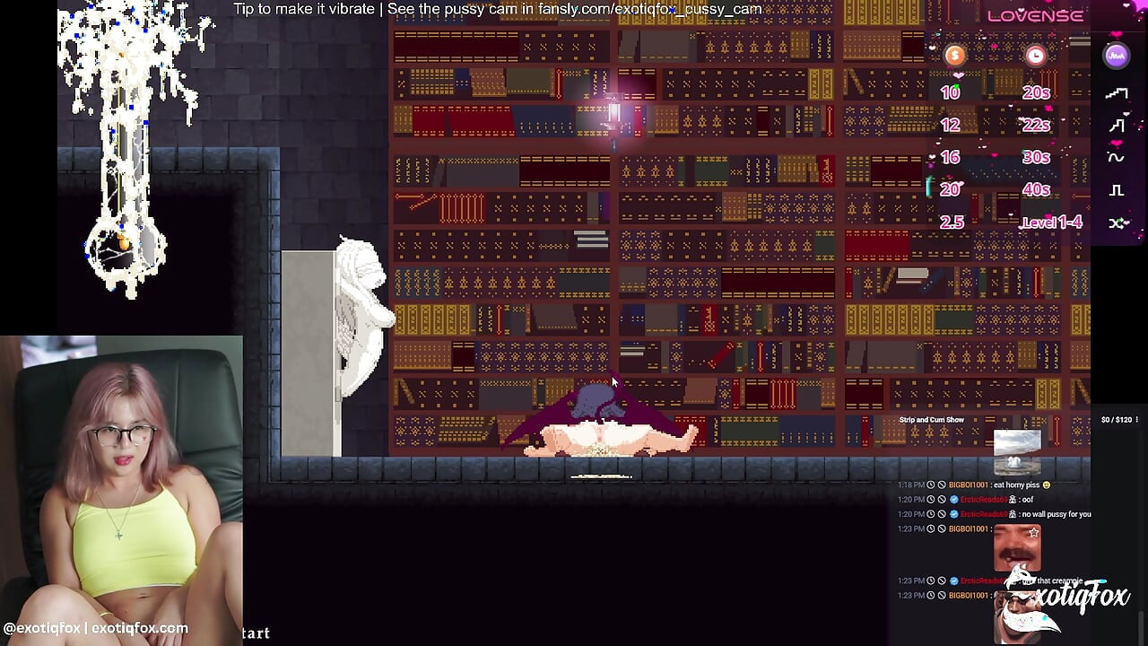 Castle of Temptation Stream 3 Cute Gooner Gamer Girl Masturbating ExotiqFox