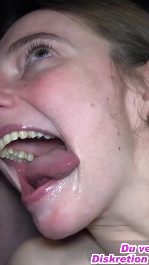 German teen swallows cum and piss in swinger club | Clip 1