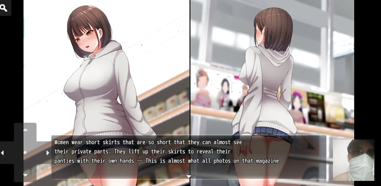 Nightwalk!Hentai game gameplay! Exhibitonist virgin girl masturate in public and got caught and fucked.