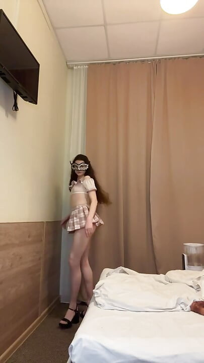 Cruel Mistress in Short Skirt & High Heels - Nipple Clamps, Dildo Crushing & Harsh Humiliation