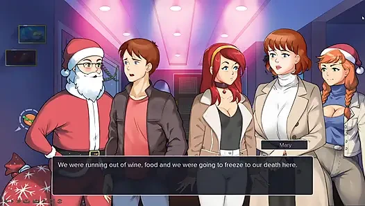 celebrating Christmas with my stepmother she gave me a very happy gift porn game