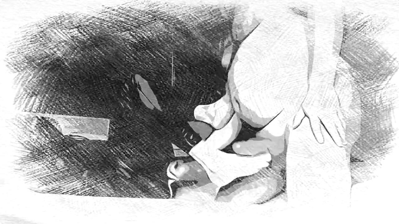 Granny Feet Playing with Penis