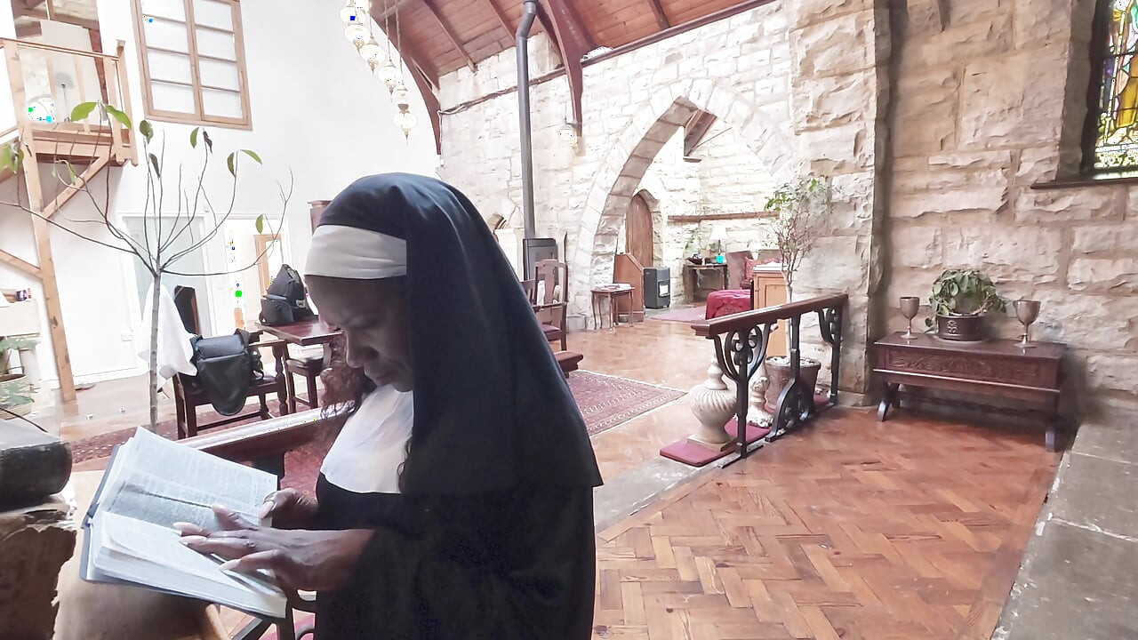Taste of Curiosity The nun sucks off the priest's cock