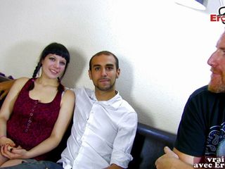 French girl next door tries amateur casting
