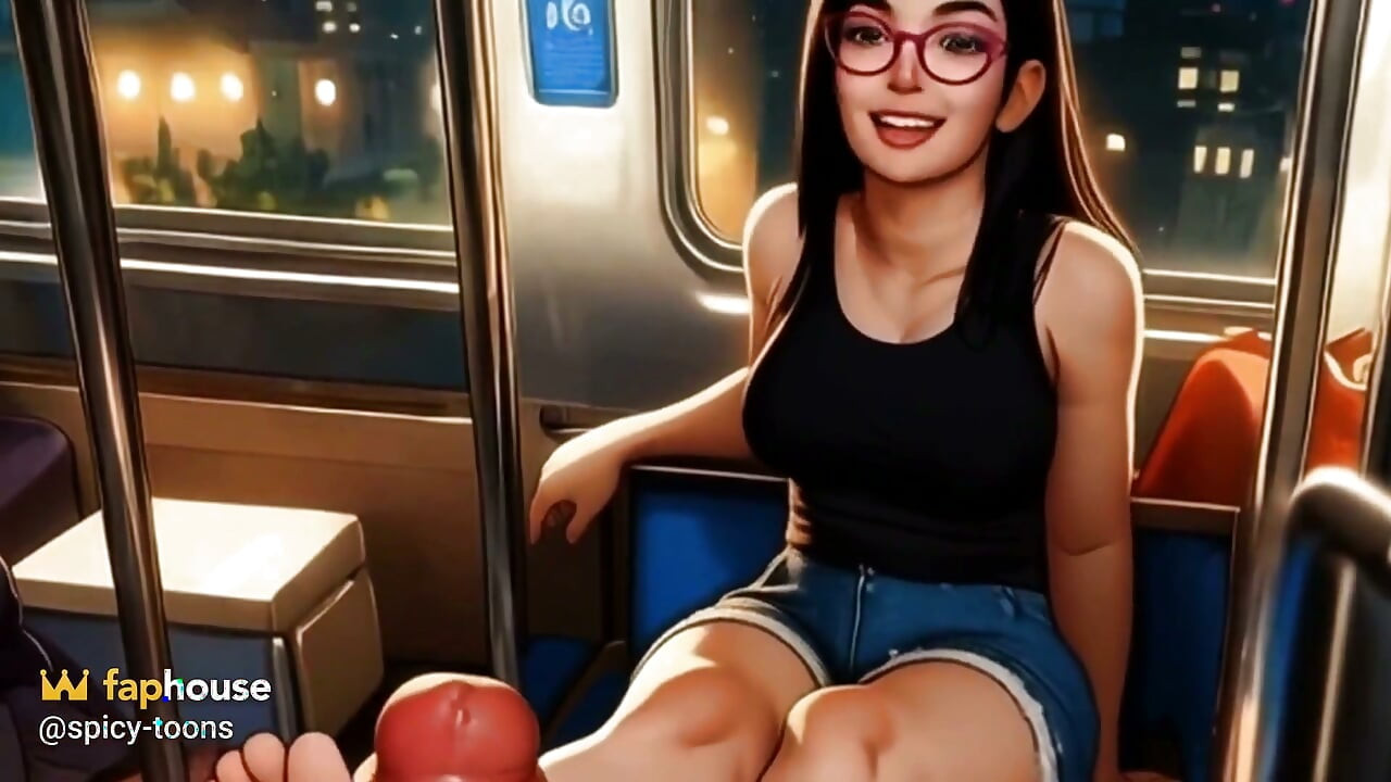 기차에서 풋시 연기하는 Lin