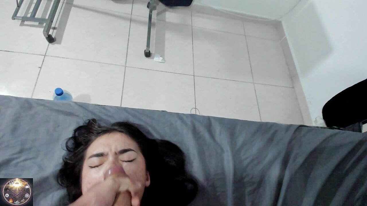 POV facial An old and perverted stepfather and his stepdaughter