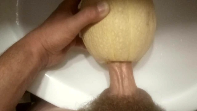 Melon fucking and cum inside outside