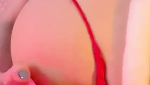 Beautiful lingerie and stockings are what you need for morning masturbation