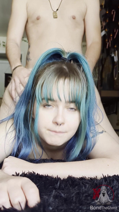 Blue Eyed Blue Hair 18 yo