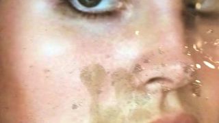 Lana del Rey face closeup cumtribute