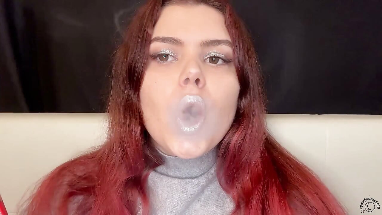 Redhead Smoke Sesh Sexy Drag and Seductive Exhale