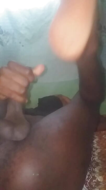 Crazy horny Nigeria guy love to masturbate his BBC.