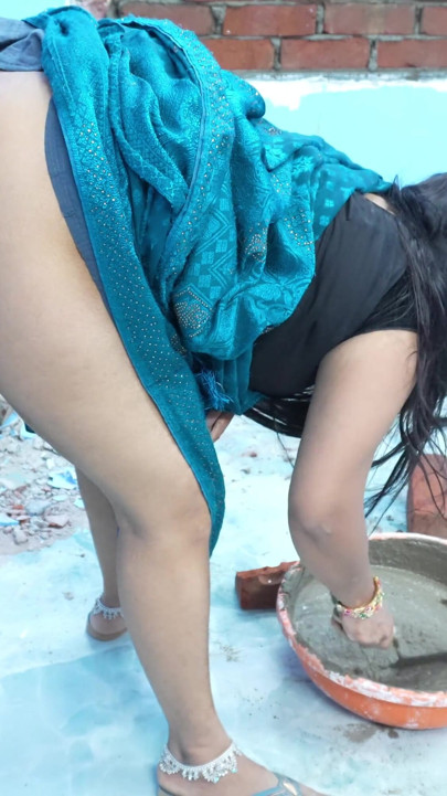 Mechanic Taught Landlady to Work, Peer Mistress Mason in Hindi Voice
