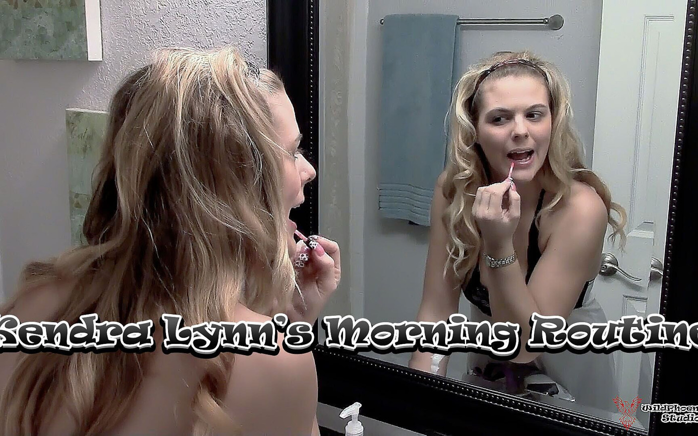 Kendra Lynn's Morning Routine: Full Bush Flash, Naked Stretch & Bathroom Makeup