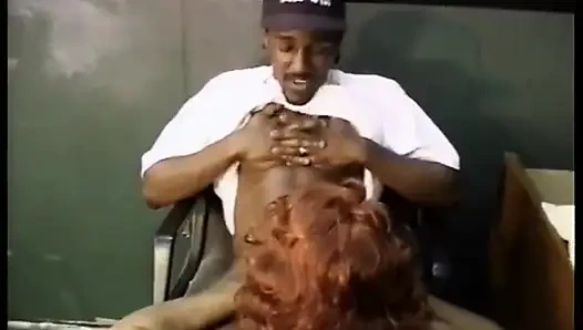 Chick with huge tits gets fucked wearing lingerie