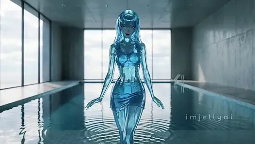 Aqua jelly daha hızlı damlıyor - asmr havuz fantezisi