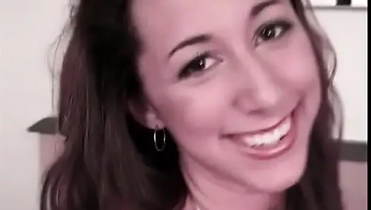 Horny brunette comes home after spring break party to bang an older stud