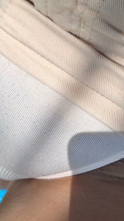 heat results in open leg and panties showing | Clip 1