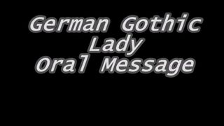 Message oral d&#39;une femme gothique allemande.mp4